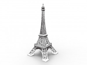 eiffel tower Model Cetak 3D