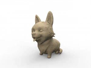 cane corgi Modello di stampa 3D
