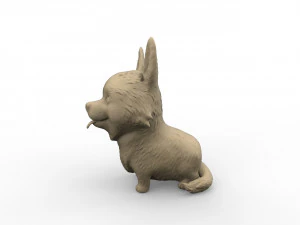 corgi dog 3D Print Model