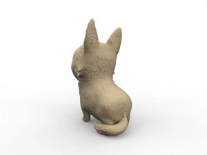 corgi dog 3D Print Model