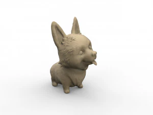 corgi dog 3D Print Model