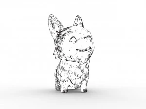 corgi dog 3D Print Model