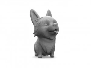 corgi dog 3D Print Model