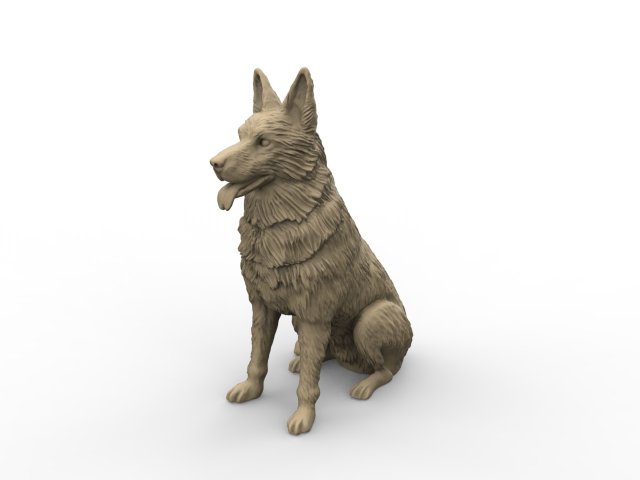 sheepdog Model do druku 3D .c4d .max .obj .3ds .fbx .stl .blend 