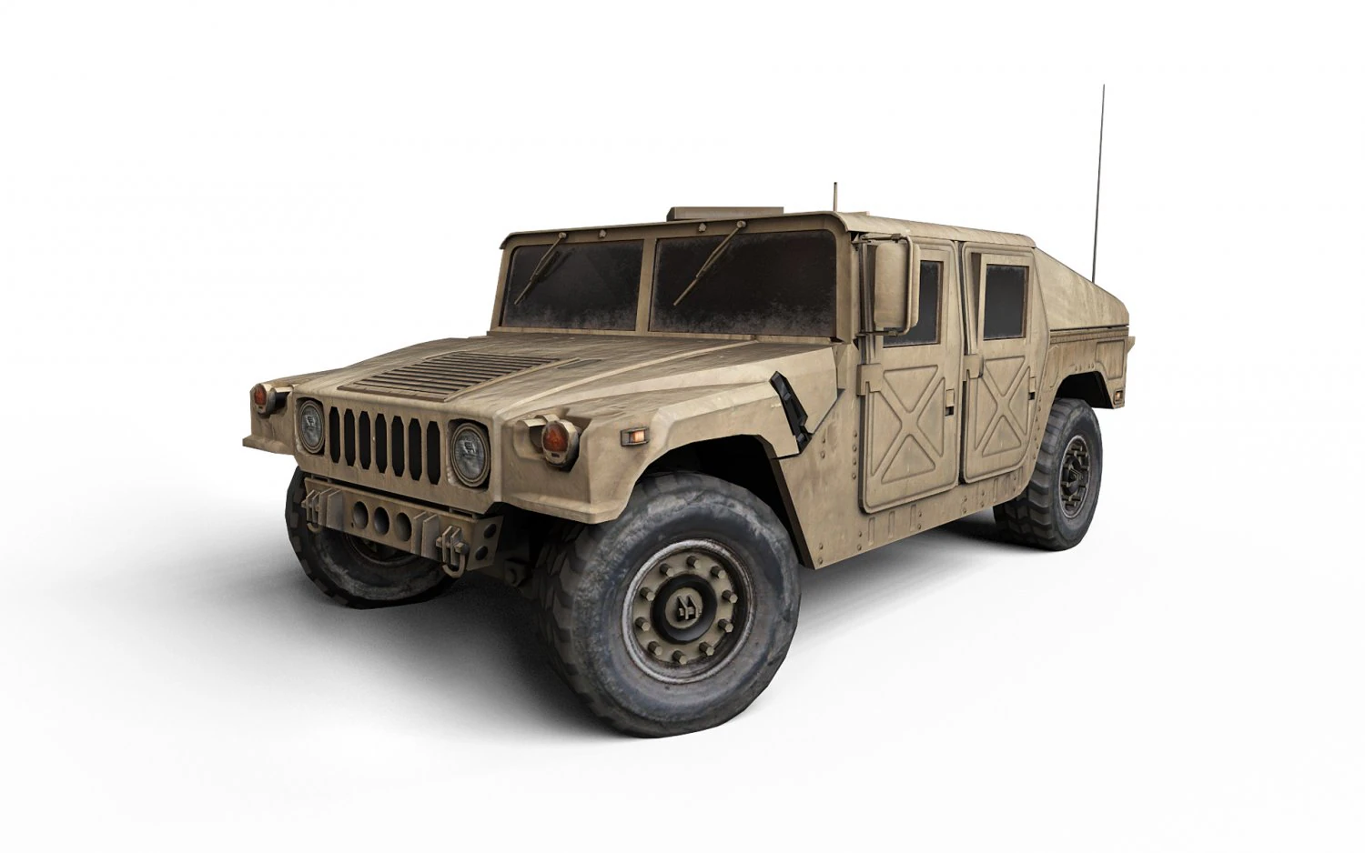 Humvee Military 3D Model .c4d .max .obj .3ds .fbx .stl .blend