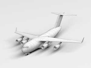Boeing C17 Globemaster III Transport Aircraft 3D मॉडल