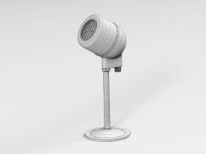 Mikrofon Antik Model 3D