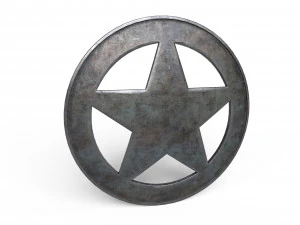 警长徽章 3D 模型