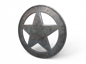 Sheriff Badge 3D 模型