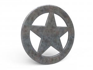 Sheriff Badge 3D 模型