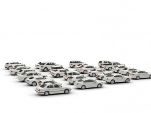 Large collection of 26 low poly cars Modello 3D