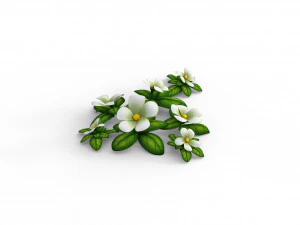 Cartoon Flowers 3D Model
