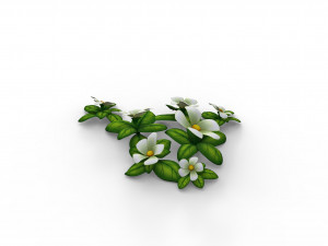 Cartoon Flowers 3D Модель