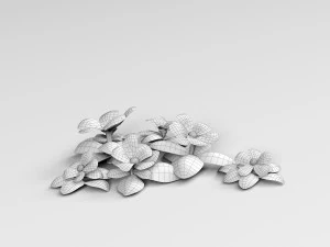 Cartoon Flowers 3D Model