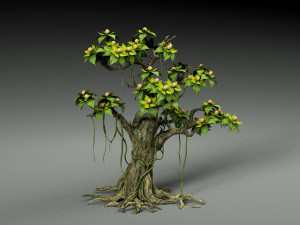 Cartoon Tree big 3D Model