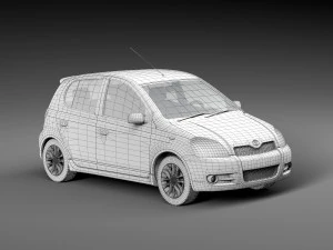 Toyota Vitz 3D Model