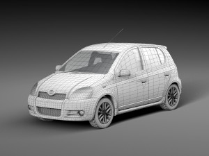 Toyota Vitz 3D Model