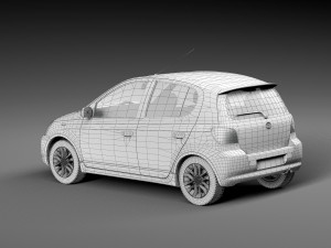 Toyota Vitz 3D Model