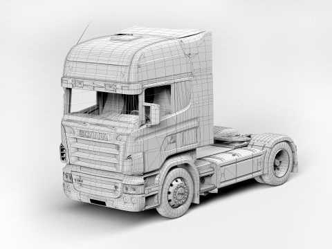 Truck Scania R580 Modelo 3D