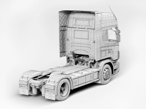 Truck Scania R580 3D Model