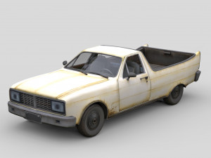 Old Generic Pickup 3D Model