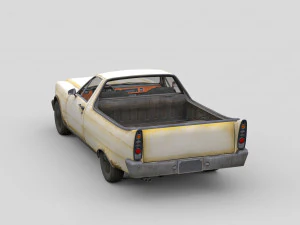 Old Generic Pickup 3D Model