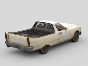 Old Generic Pickup Modelo 3D