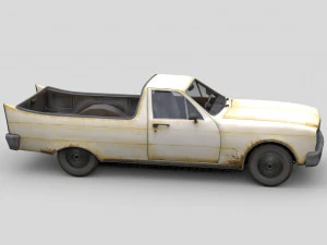Old Generic Pickup 3D Model