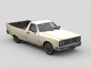 Old Generic Pickup 3D Model