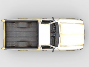 Old Generic Pickup Modelo 3D