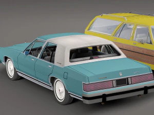 Повний пакет автомобілів Mercury 3D Модель