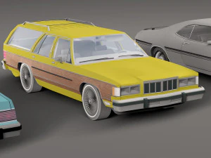 Повний пакет автомобілів Mercury 3D Модель