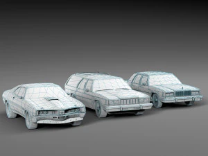 Повний пакет автомобілів Mercury 3D Модель