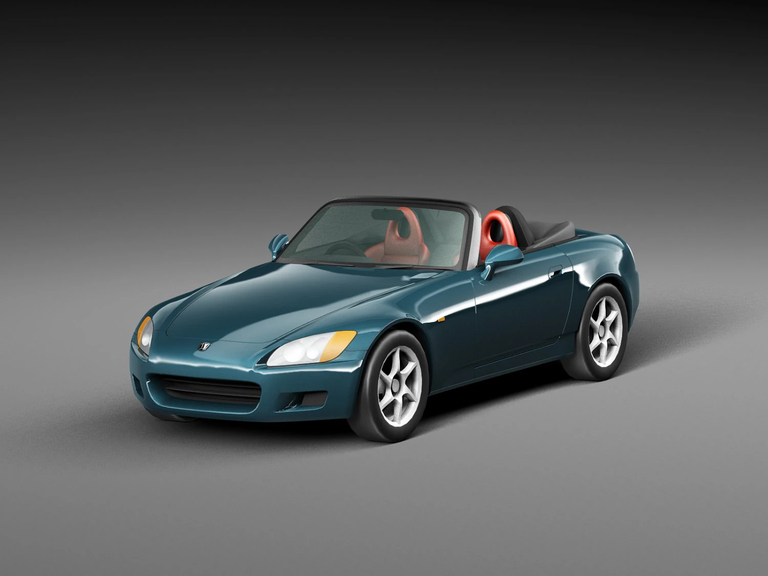 Honda S2000 3D Model .c4d .max .obj .3ds .fbx .stl .blend 