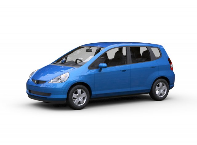 Honda Fit 3Dモデル .c4d .max .obj .3ds .fbx .stl .blend 