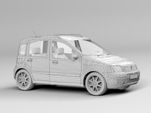 Fiat Panda 3D मॉडल
