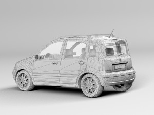 Fiat Panda 3D मॉडल