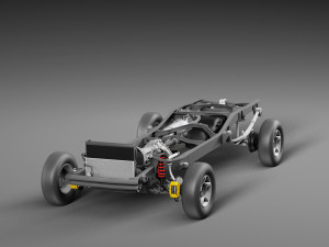 Chassis Toyota Tundra Pickup 3D Model