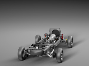 Chassis Toyota Tundra Pickup Modelo 3D