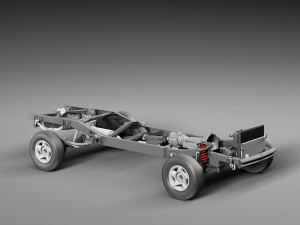 Chassis Toyota Tundra Pickup Modelo 3D