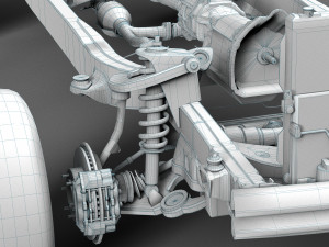 Chassis Toyota Tundra Pickup Modelo 3D