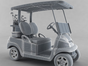Golf Cart Model 3D