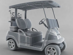 Golf Cart 3D Model