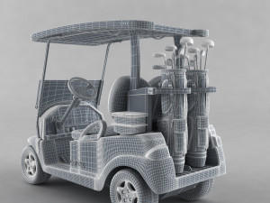 Golf Cart Model 3D