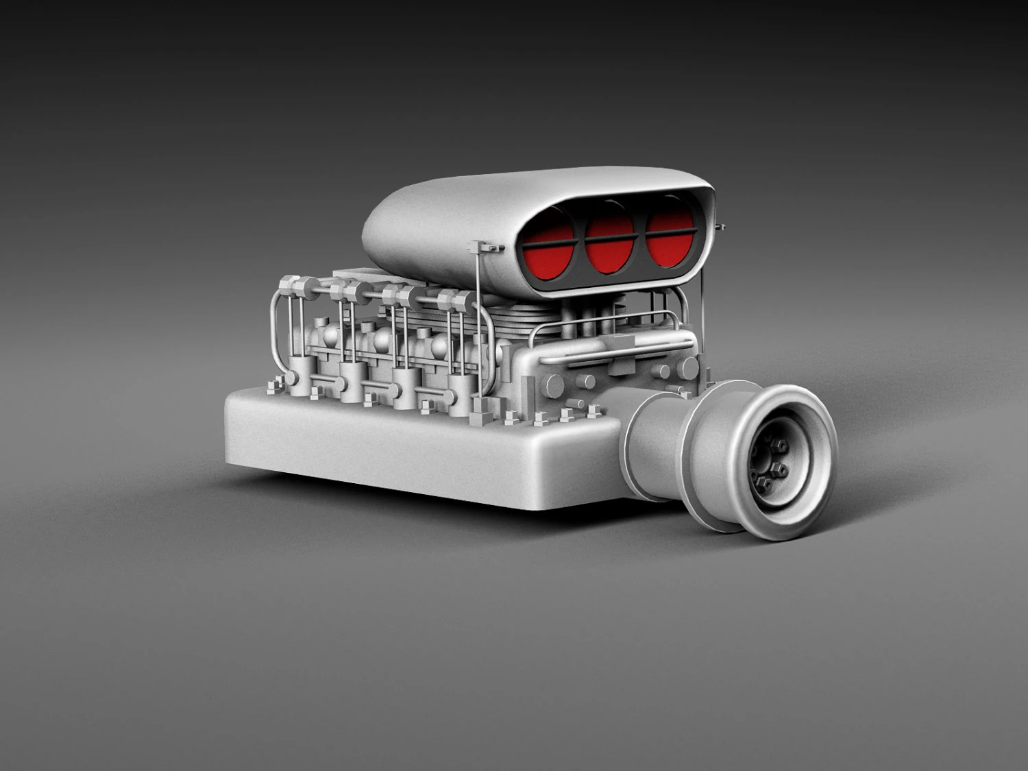 Ventilatore del motore Modello 3D .c4d .max .obj .3ds .fbx .stl .blend 