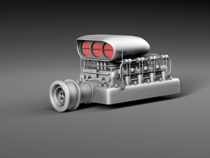 Motor blower 3D-Modell