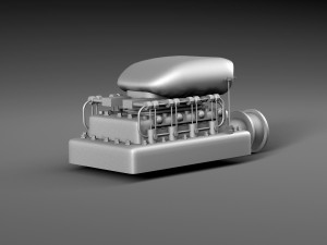 Motor blower 3D-Modell