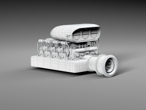 Motor blower 3D-Modell