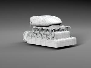 Motor blower 3D-Modell