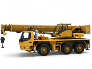 Mobile auto crane 3D Model
